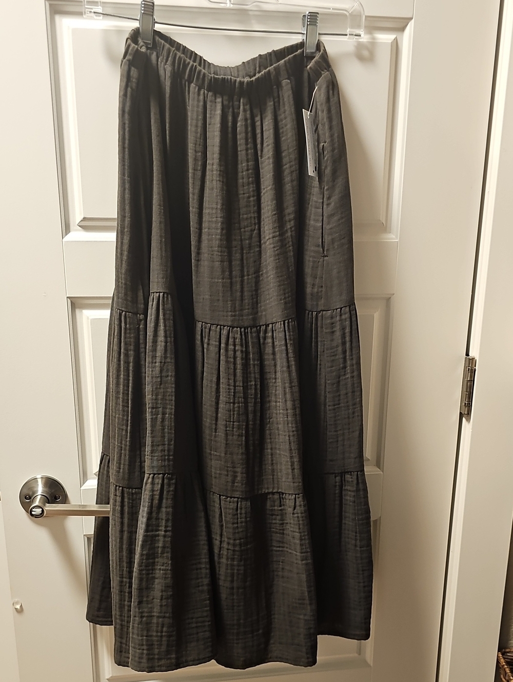Velvet By Graham & Spencer Danielle Cotton Gauze Skirt Small